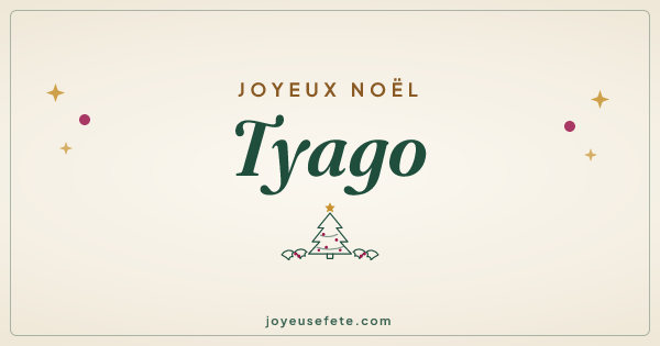 Image « Joyeux Noël Tyago » au format large