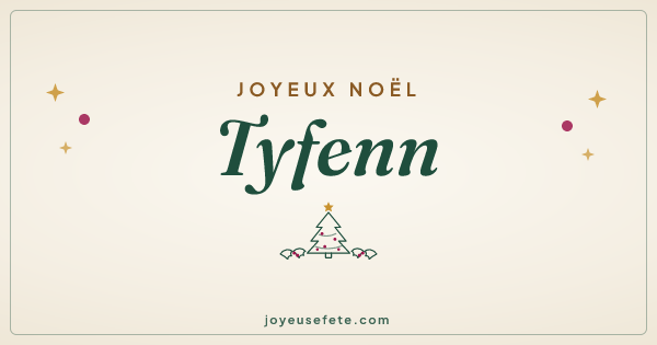Image « Joyeux Noël Tyfenn » au format large