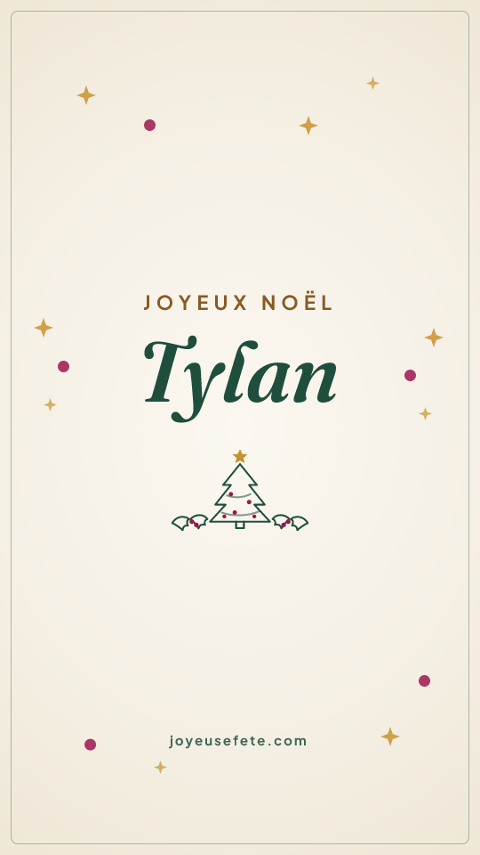 Image « Joyeux Noël Tylan » au format story