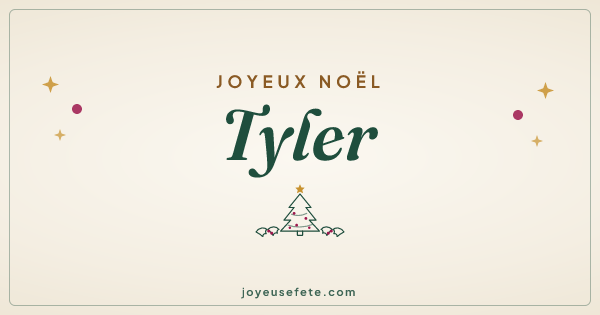 Image « Joyeux Noël Tyler » au format large