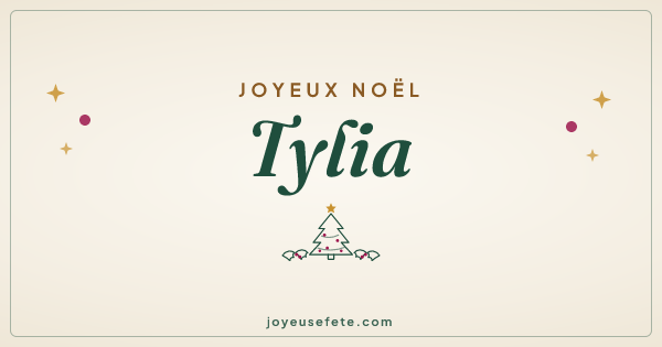 Image « Joyeux Noël Tylia » au format large