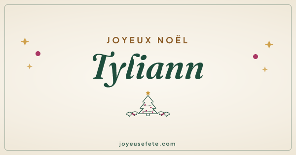 Image « Joyeux Noël Tyliann » au format large