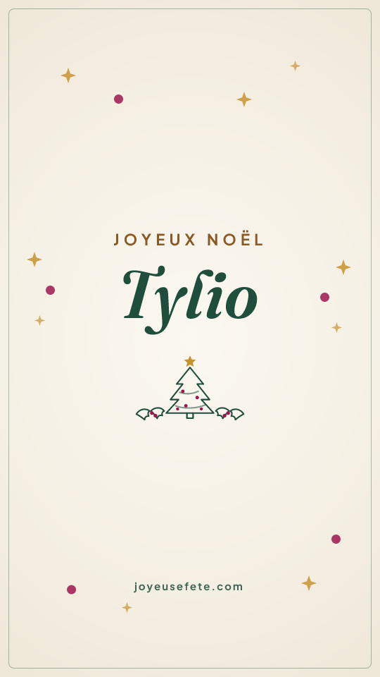 Image « Joyeux Noël Tylio » au format story