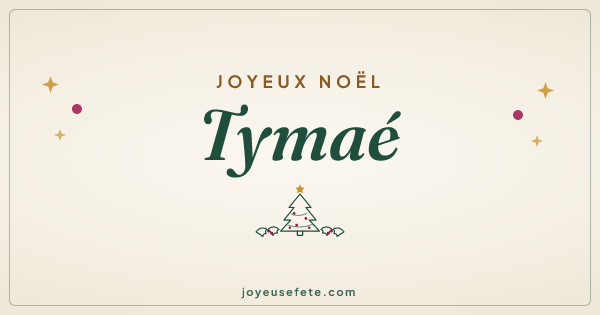 Image « Joyeux Noël Tymaé » au format large