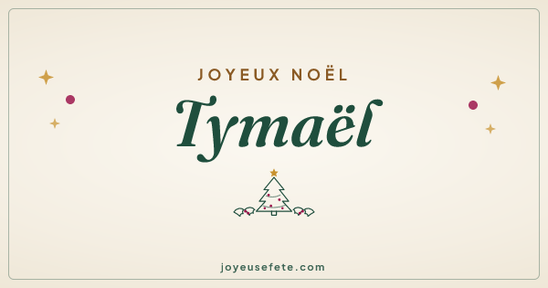 Image « Joyeux Noël Tymaël » au format large