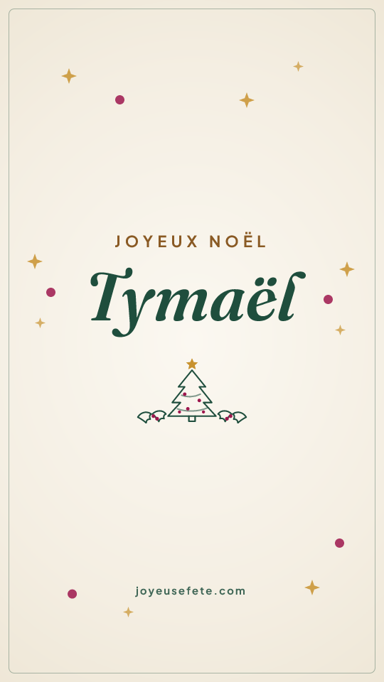Image « Joyeux Noël Tymaël » au format story