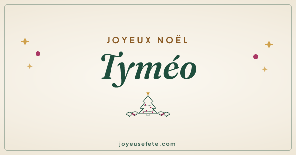 Image « Joyeux Noël Tyméo » au format large