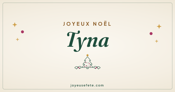 Image « Joyeux Noël Tyna » au format large