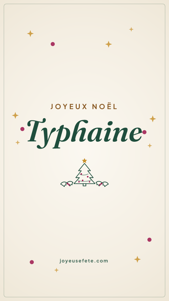 Image « Joyeux Noël Typhaine » au format story