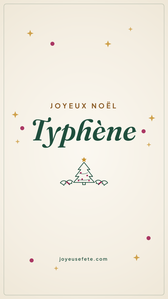 Image « Joyeux Noël Typhène » au format story
