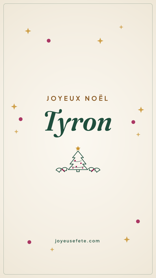 Image « Joyeux Noël Tyron » au format story