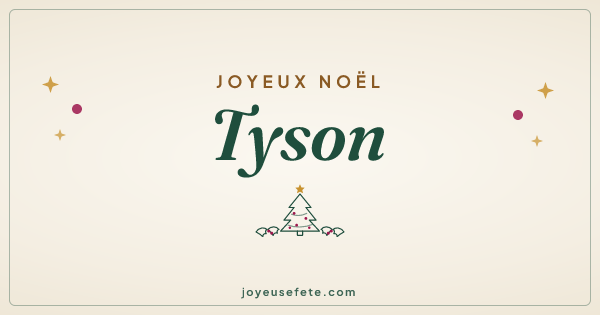 Image « Joyeux Noël Tyson » au format large
