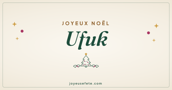 Image « Joyeux Noël Ufuk » au format large