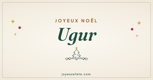 Image « Joyeux Noël Ugur » au format large