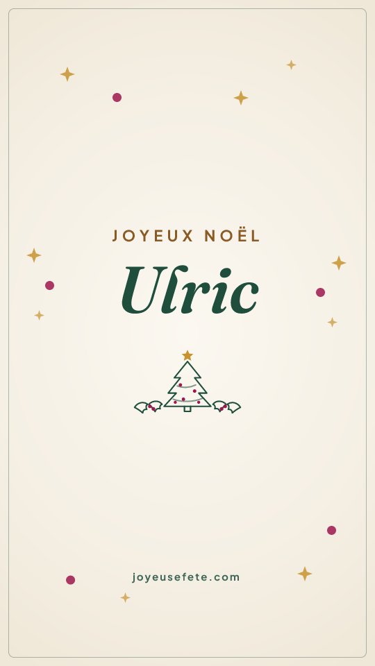 Image « Joyeux Noël Ulric » au format story