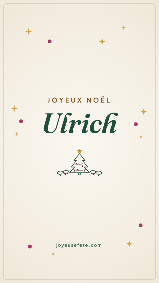 Image « Joyeux Noël Ulrich » au format story