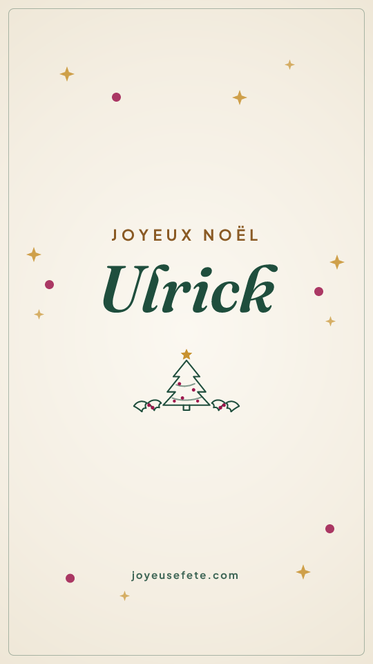 Image « Joyeux Noël Ulrick » au format story