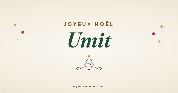 Image « Joyeux Noël Umit » au format large