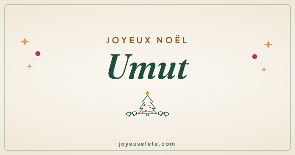 Image « Joyeux Noël Umut » au format large