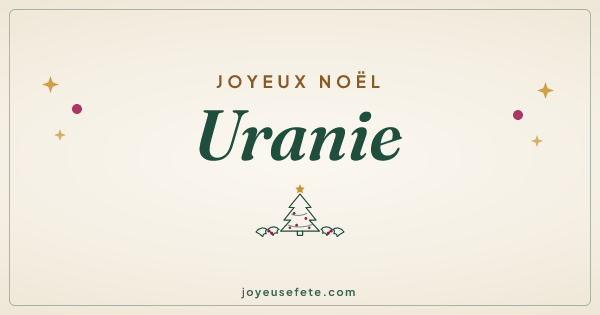 Image « Joyeux Noël Uranie » au format large