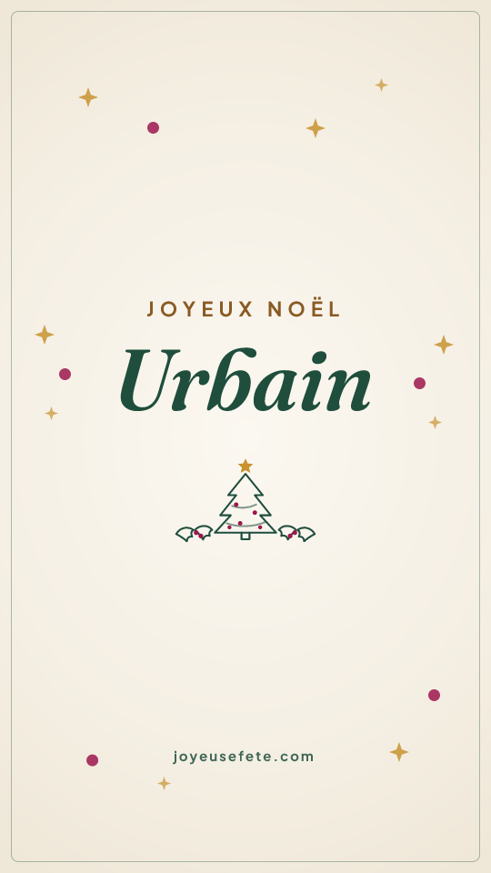Image « Joyeux Noël Urbain » au format story