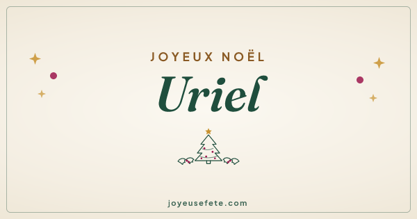 Image « Joyeux Noël Uriel » au format large
