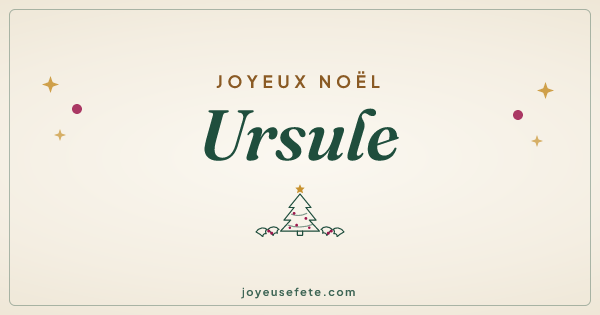 Image « Joyeux Noël Ursule » au format large