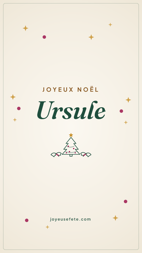 Image « Joyeux Noël Ursule » au format story