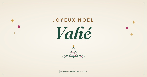 Image « Joyeux Noël Vahé » au format large