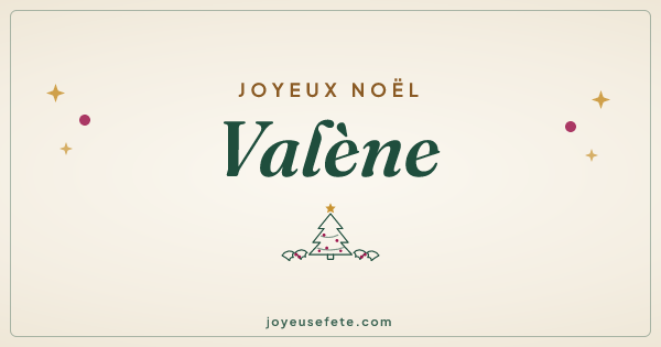 Image « Joyeux Noël Valène » au format large