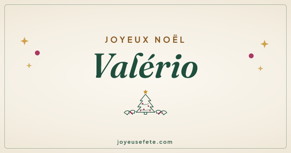 Image « Joyeux Noël Valério » au format large