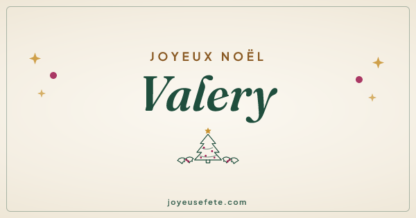 Image « Joyeux Noël Valery » au format large