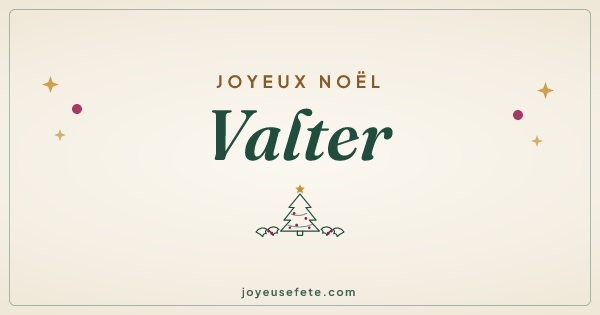 Image « Joyeux Noël Valter » au format large