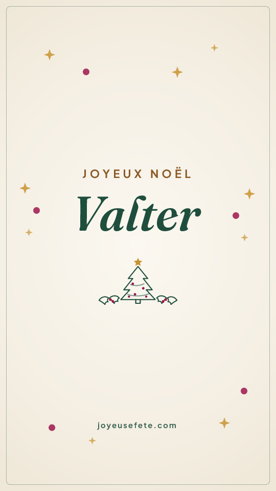 Image « Joyeux Noël Valter » au format story