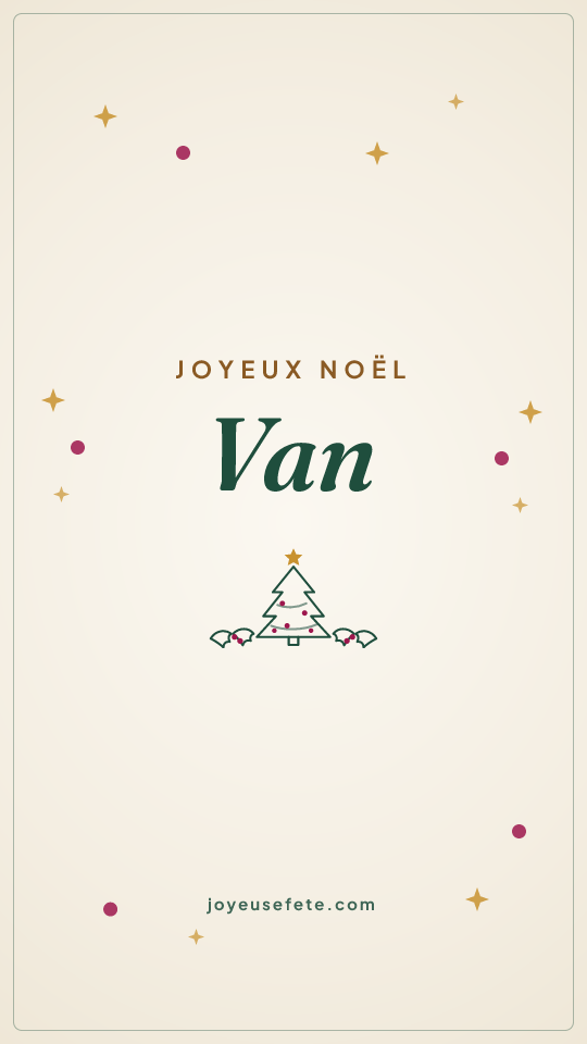 Image « Joyeux Noël Van » au format story