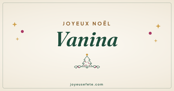 Image « Joyeux Noël Vanina » au format large