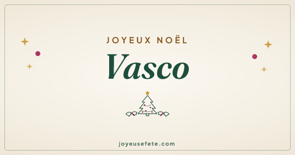 Image « Joyeux Noël Vasco » au format large