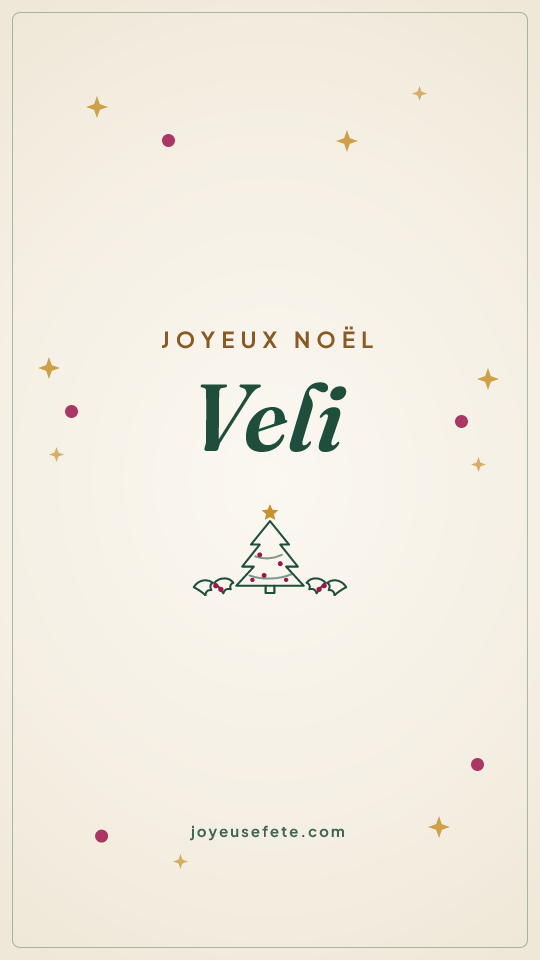 Image « Joyeux Noël Veli » au format story