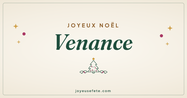 Image « Joyeux Noël Venance » au format large
