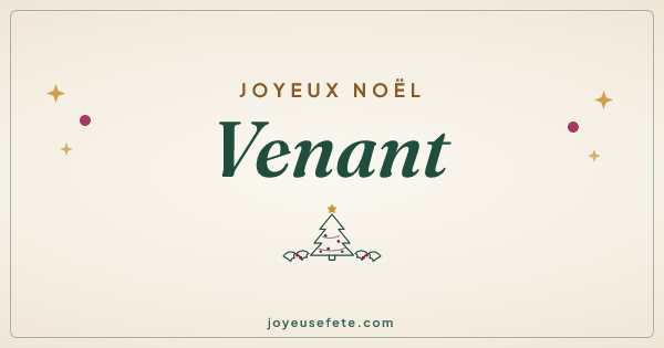 Image « Joyeux Noël Venant » au format large