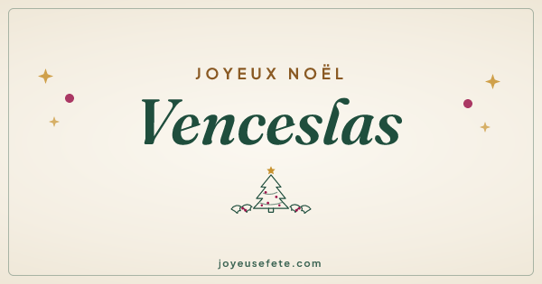 Image « Joyeux Noël Venceslas » au format large