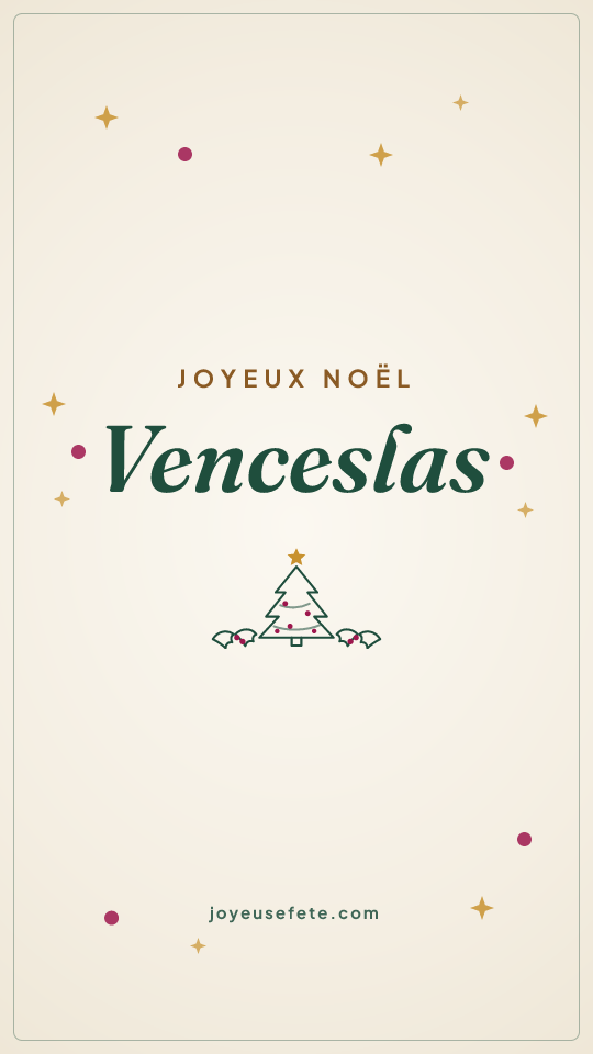 Image « Joyeux Noël Venceslas » au format story