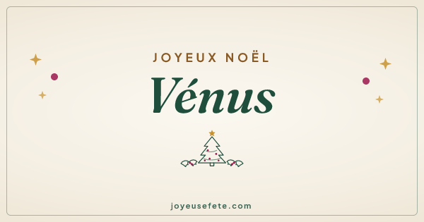 Image « Joyeux Noël Vénus » au format large
