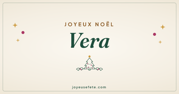 Image « Joyeux Noël Vera » au format large
