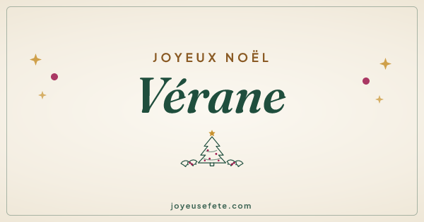 Image « Joyeux Noël Vérane » au format large