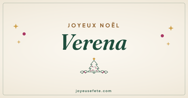 Image « Joyeux Noël Verena » au format large