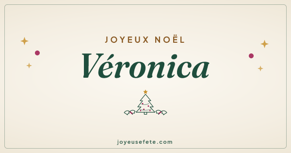 Image « Joyeux Noël Véronica » au format large