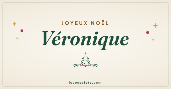 Image « Joyeux Noël Véronique » au format large