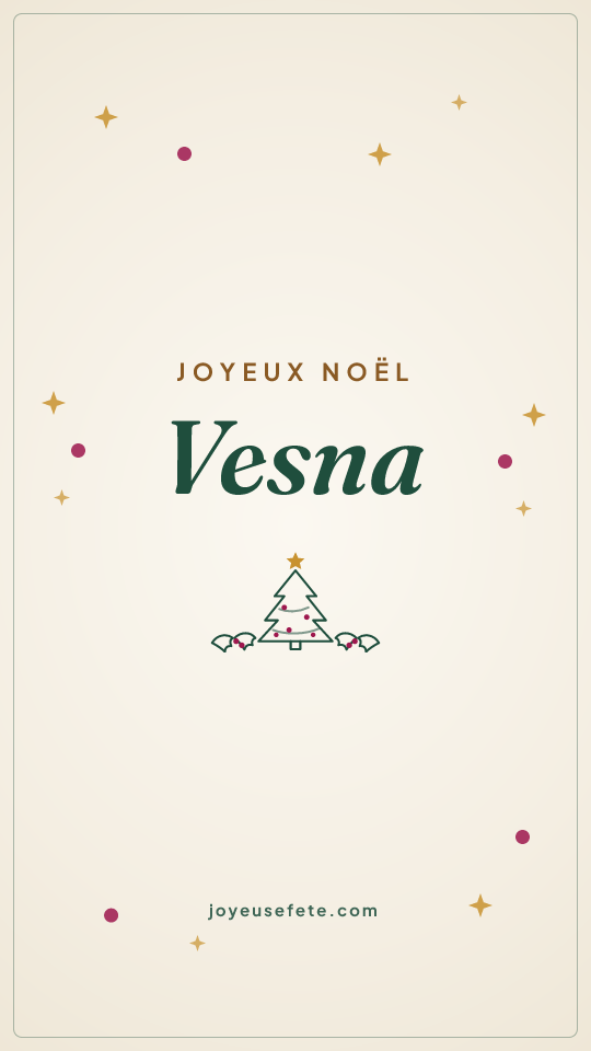 Image « Joyeux Noël Vesna » au format story
