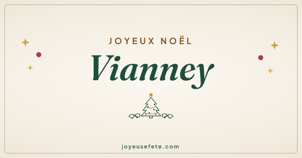 Image « Joyeux Noël Vianney » au format large
